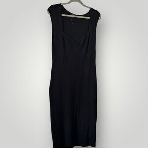 Banana Republic Black Midi sweater Dress size M